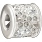 Authentic Chamilia Royal Petals - Black and White Charm Bead 2083-0450