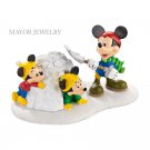 Department 56 Disney Village Snow Fort Fun! Figurine 4032207 Enesco New
