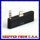 Audio Lightning 8 Pin to 30 pin Data Sync Charger Adapter for iPhone 5 5S 5C - Black