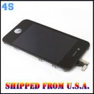 LCD Screen Replacement + Touch Glass Digitizer Assembly for iPhone 4S (Black)