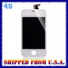 LCD Screen Replacement + Touch Glass Digitizer Assembly for iPhone 4S (White)
