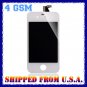 LCD Screen Replacement + Touch Glass Digitizer Assembly for iPhone 4 4G GSM (White)
