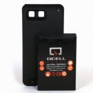 NEW T-MOBILE MOTOROLA DEFY MB525 EXTENDED BATTERY AND BACK DOOR COVER (BLACK)