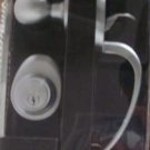 CHROME HANDLESET ENTRANCE DOOR LOCK SET,25 YEAR WARRANTY