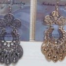 HANGING EARRINGS BY THE DOZEN 6 GOLD & 6 SILVER