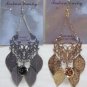 HANGING EARRING SELLING BY THE DOZEN 6 IN GOLD & 6 IN SILVER