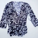 Ladies Crossover Floral Top Size S NWT