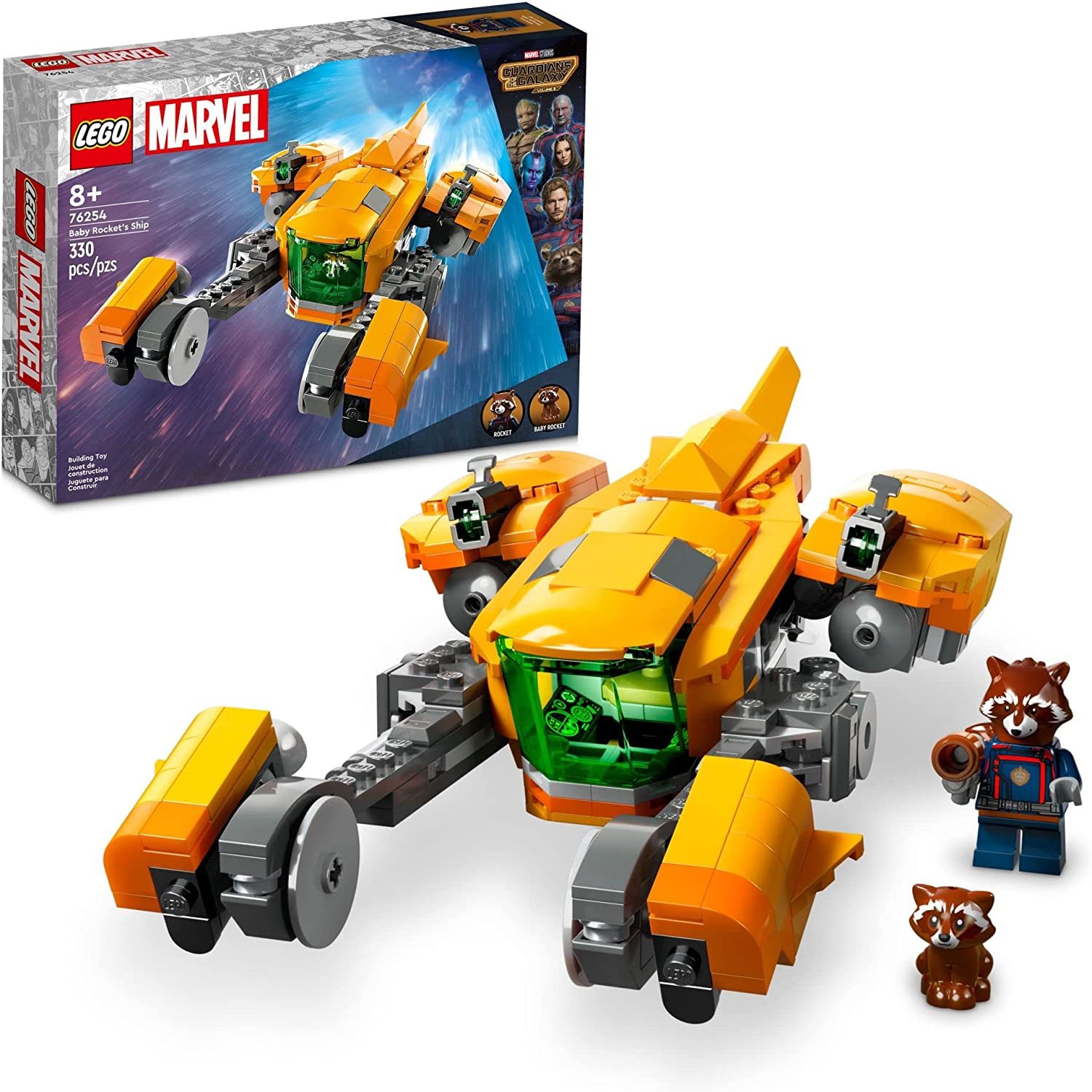 LEGO Marvel Baby Rockets Ship 76254 Building Toy Set