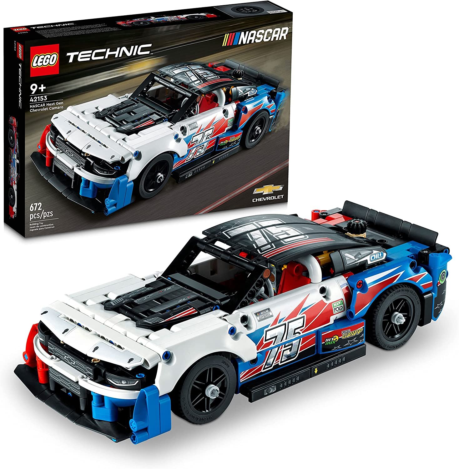 LEGO Technic NASCAR Next Gen Chevrolet Camaro ZL1 Building Kit 42153