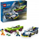 LEGO City 60415 Police Car and Muscle Car Chase Building Set (Ages 6+)