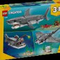 LEGO Creator 3in1 31381 Fierce Shark with a Treasure Chest Building Set (Ages 8+)
