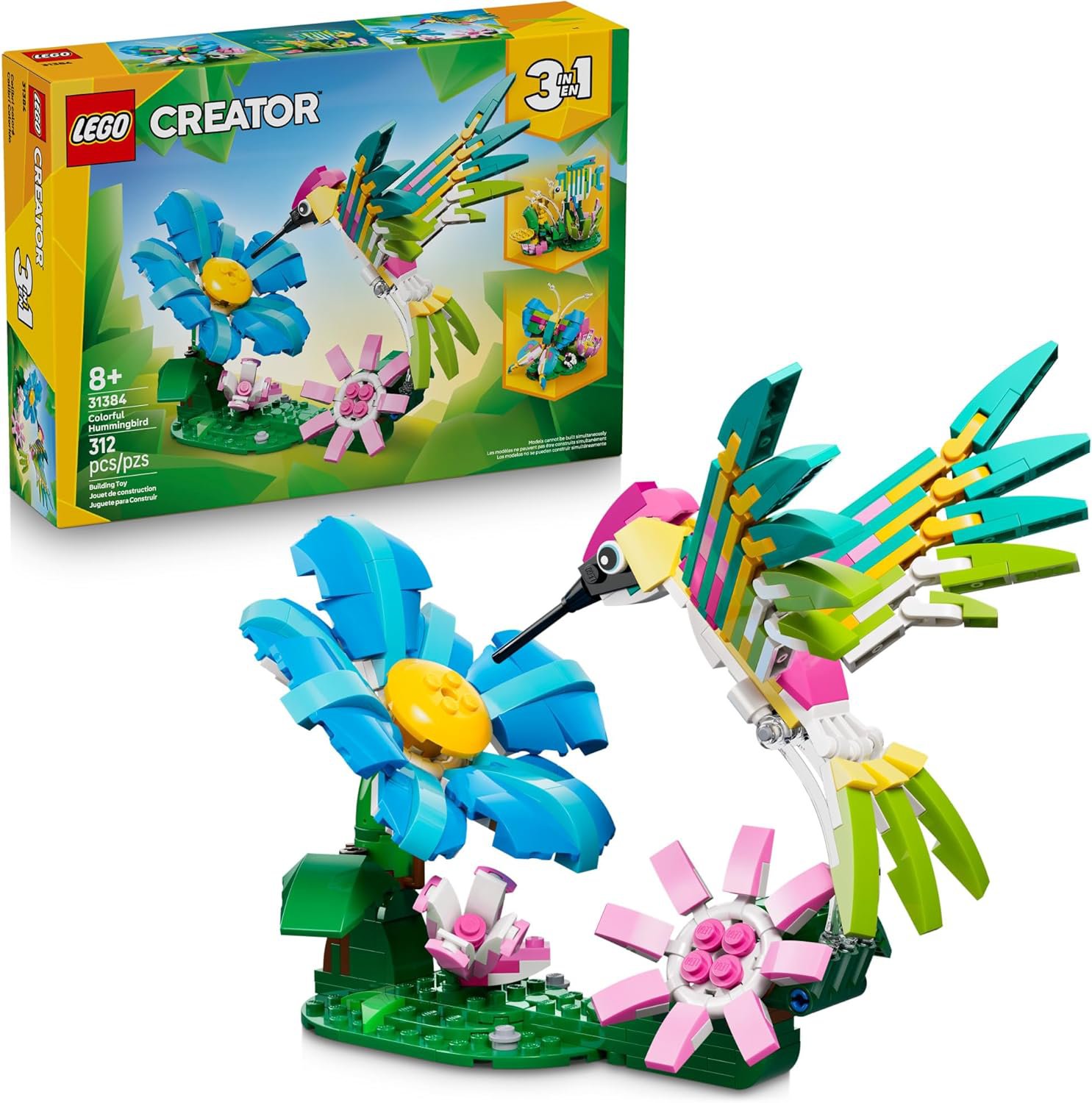 LEGO Creator 3 in1 Wild Animals: Colorful Hummingbird 31384