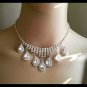Elegant shining wedding prom rhinestone designer Necklace Earring bracelet ring set