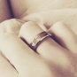 18k gold plated Forever Love unisex Engagement Ring Size 9