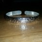 925 Silver Flower Design Unisex Bracelet Bangle