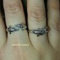 925 Sterling Silver Charming Double Dolphins Adjustable Ring