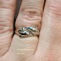 925 Sterling Silver Charming Double Dolphins Adjustable Ring