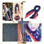American Flag Scarf Infinity Women Girl USA Flag Patriotic Theme Scarves