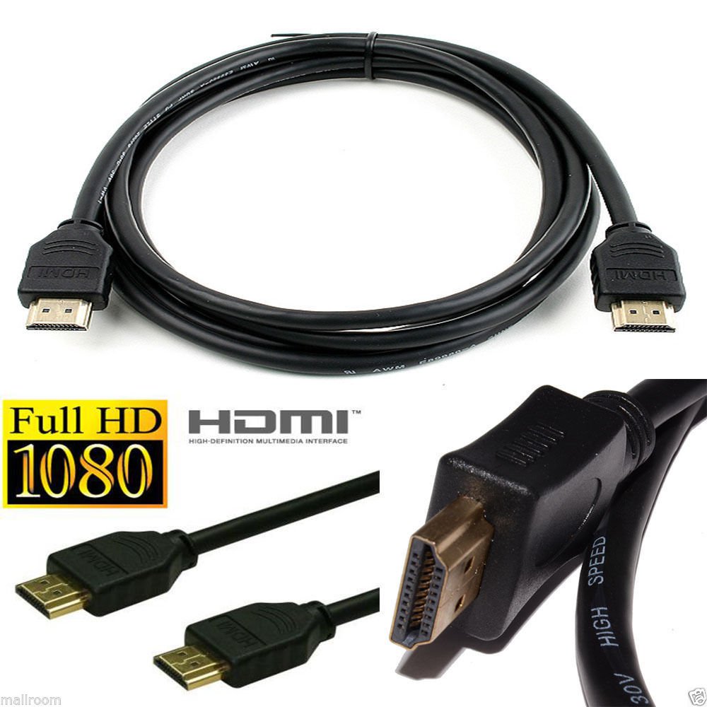 10FT High Speed PRO HDMI Cable V1.4 For BLURAY 3D DVD PS3 HDTV XBOX LCD ...