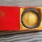 Natural Jade Chinese Light Black Bangle Bracelet Size Diameter 60mm