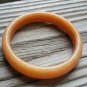 Genuine Natural Chinese Orange Lucky Jade Bangle Bracelet Size 58mm