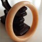 Genuine Natural Chinese Orange Lucky Jade Bangle Bracelet Size 58mm