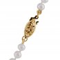 8mm White Sea Shell Pearls With 14k Filled Clasp Necklace Earrings Set