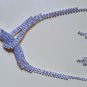 925 Sterling Silver Plated Wedding Party Earrings Necklace Suit Women's Jewelry Set
