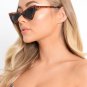 Triangle sunglasses women cat eye vintage Leopard butterfly sunglasses