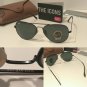 Ray-Ban G-15 Black Lens with Black Frame Classic Aviator Rb3025 L2823 Size 58mm Sunglasses