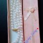 Authentic Cultured freshwater White 6mm pearls Women Necklace 26"