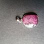 925 sterling silver Real Natural Garnet Pendant with silver snake chain 20"
