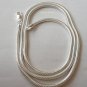 925 sterling silver Real Natural Garnet Pendant with silver snake chain 20"