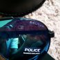 Police Polarized Blue Black Pilot Italy Unisex Anti UV Protection Driving Sunglasses