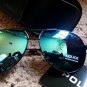 Police Polarized Blue Black Pilot Italy Unisex Anti UV Protection Driving Sunglasses