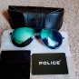 Police Polarized Blue Black Pilot Italy Unisex Anti UV Protection Driving Sunglasses