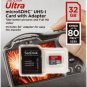 Sandisk original Ultra microSDHC Card - 32GB, Class 10, UHS-I