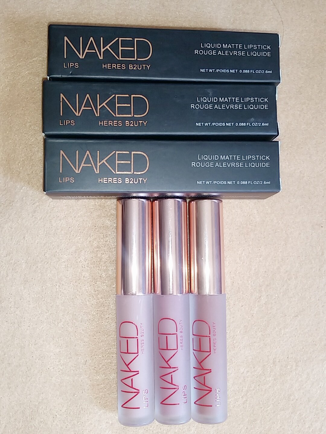 Naked Heres B2uty Liquid Matte Lipstick 3 pics