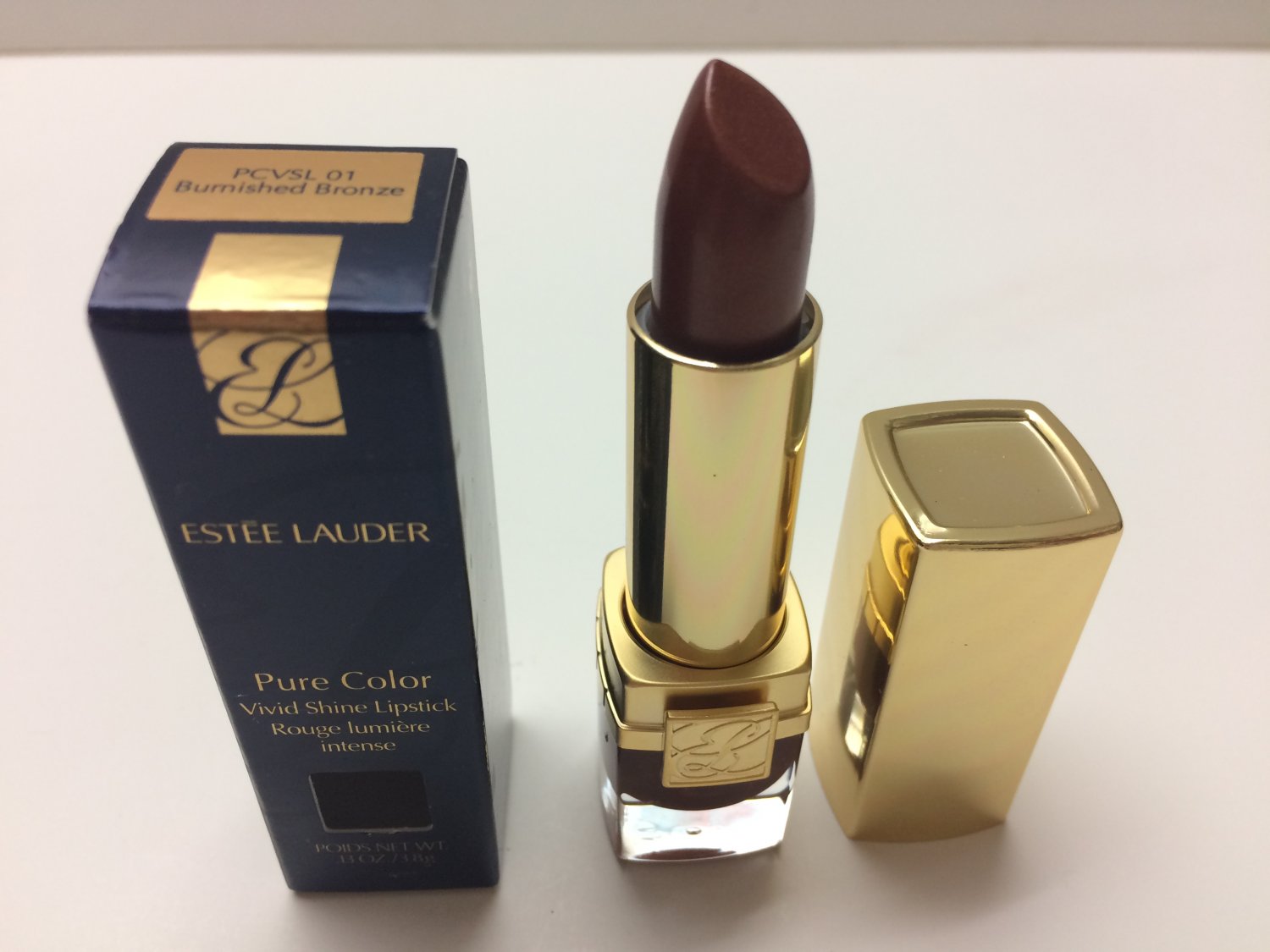 Estee Lauder Pure Color Vivid Shine Lipstick - Burnished Bronze