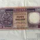 Hong Kong and Shanghai Banking Corporation $50 Banknote 1988