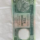 Hong Kong and Shanghai Banking Corporation $10 Banknote 1989