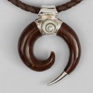Men's Necklace - Men's Wood Necklace - Men's wood Pendant - Men's Ethnic Necklace