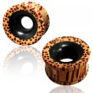 Black Wood Tunnel - Piercing Tunnel - Ear Tunnel - Wood Plugs - Wood Tunnels