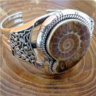 Beautiful And Unique Silver Fossil Bracelet - One Of a Kind Bracelet - Tribal Jewelry