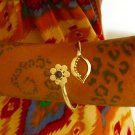 Brass Bracelet - Adjustable Bracelet - Brass Cuff Bracelet - Ethnic Bracelet - Gypsy Bracelet