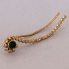 Gold Ear Cuff - Ear Climber - Climber Earrings - Gemstone Earrings - Onyx Ear Cuff