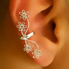 Silver Ear Cuff - Ear Wrap - Fake Ear Cuff - Earcuff Jewelry - Cuff & Wrap Earrings