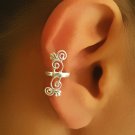 Silver Ear Cuff - Ear Wrap - Fake Ear Cuff - Earcuff Jewelry - Cuff & Wrap Earrings