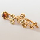 Gold Ear Cuff - Ear Climber - Climber Earrings - Gemstone Earrings - Red Onyx Ear Cuff