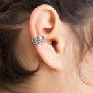 Silver Ear Cuff - Ear Wrap - Fake Ear Cuff - Earcuff Jewelry - Cuff & Wrap Earrings
